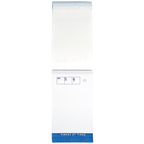 Lot de 10 blocs maître d'hôtel format 15 x 8,5 cm dupli