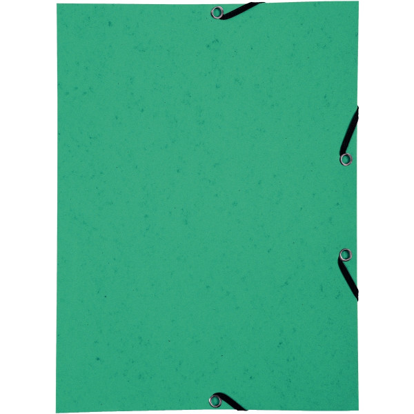 Lot de 10 chemises sans rabat à élastiques en carte lustrée, vert