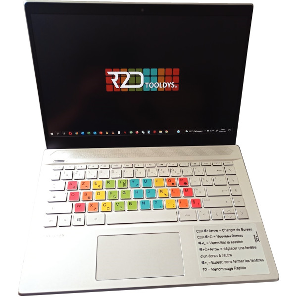 Kit d'étiquettes pour clavier AZERTY IPad pour personnes à troubles DYS