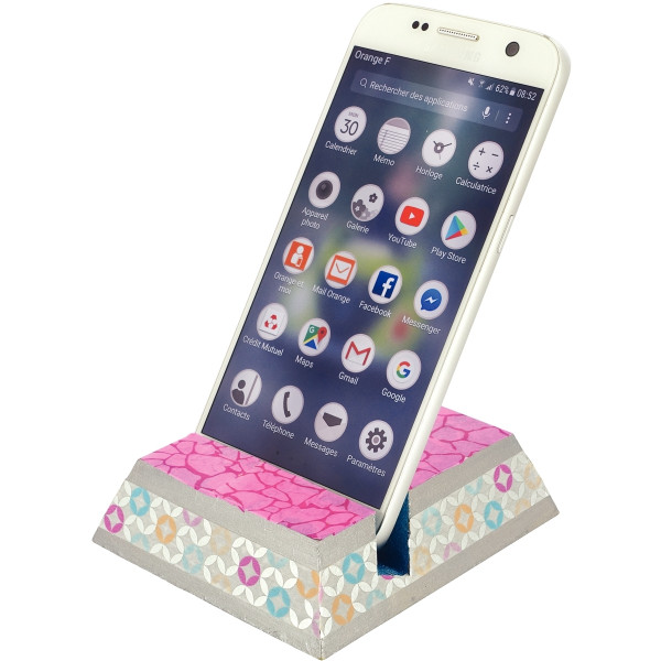 Support en bois pour téléphone portable