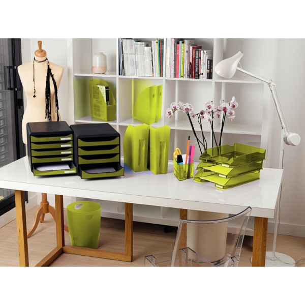 Module 4 tiroirs BIGBOX noir/vert