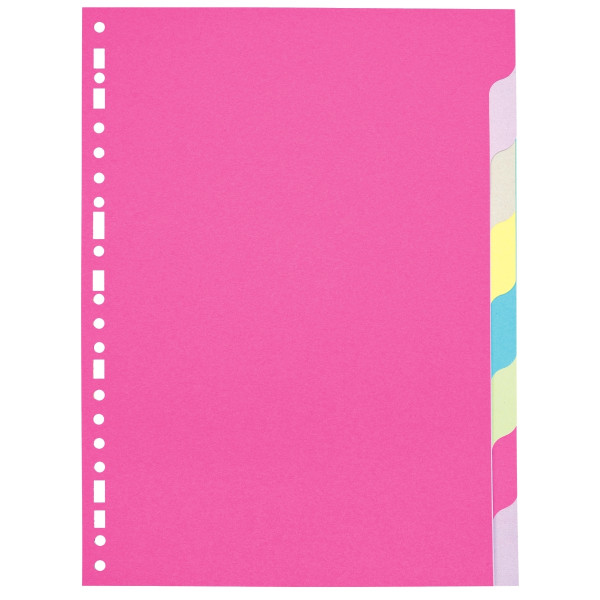Jeu de 8 intercalaires en carte recyclée 170g, format A4