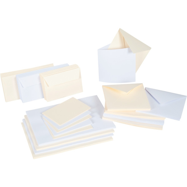 Paquet de 20 enveloppes Pollen 110x220mm 120g blanc