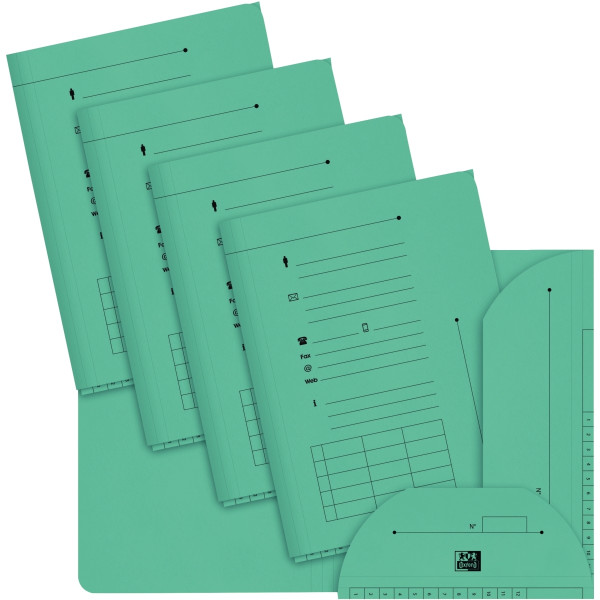 Paquet de 25 chemises HV pour dossiers suspendus, vert