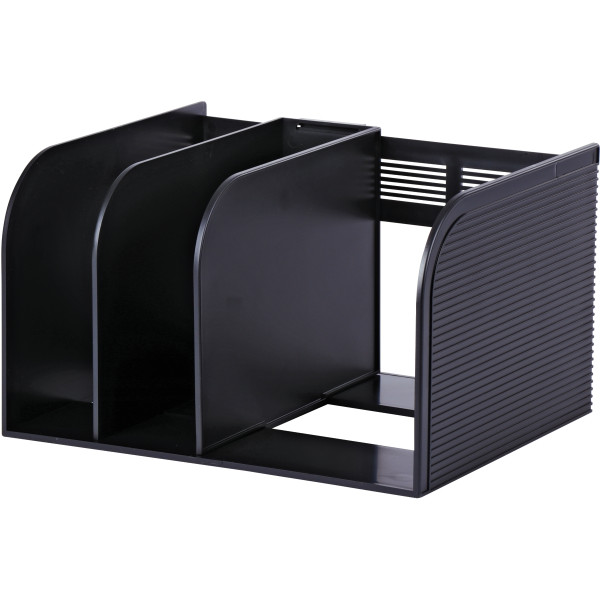 Porte-catalogue OPTIMO 3 compartiments noir