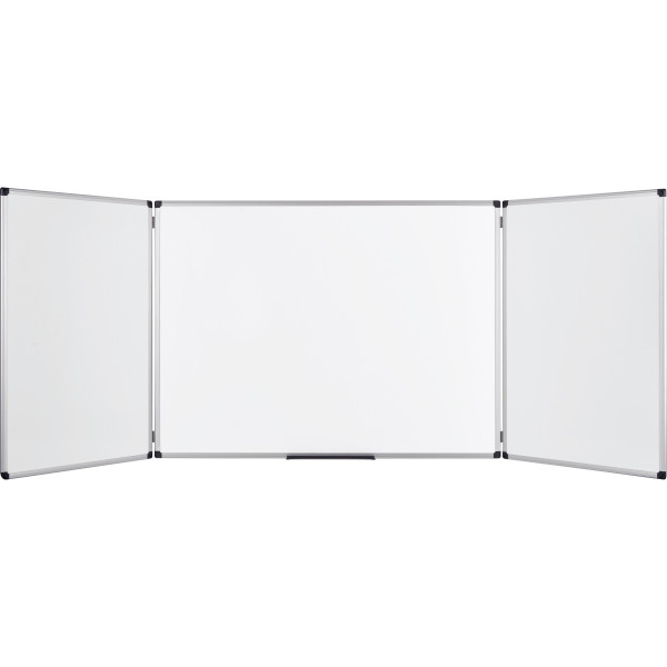 Tableau blanc triptyque émaillé 100x400cm