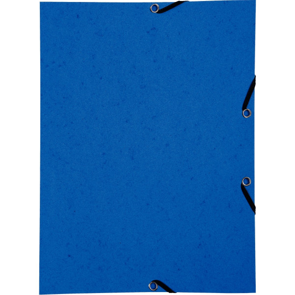 Lot de 10 chemises sans rabat à élastiques en carte lustrée, bleu