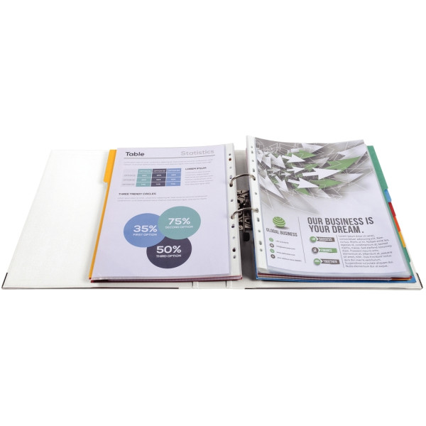Classeur à levier PREM'TOUCH format A4+, dos 8 cm, blanc