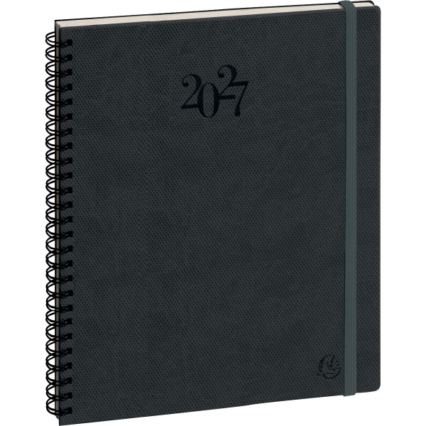 Agenda semainier Swan 15x17cm bordeaux