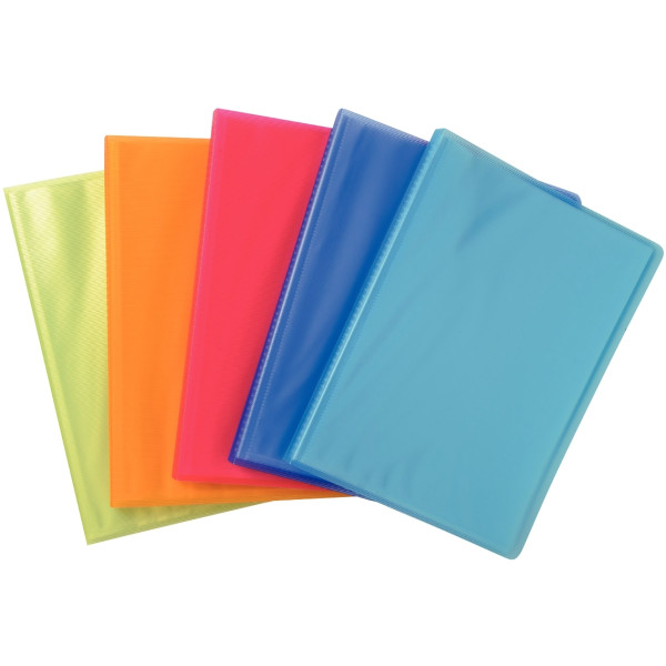 Protège-documents 80 vues LINICOLOR en polypropylène, coloris assortis