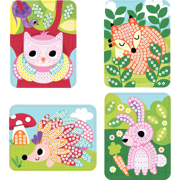 Kit mosaïque mousse animaux