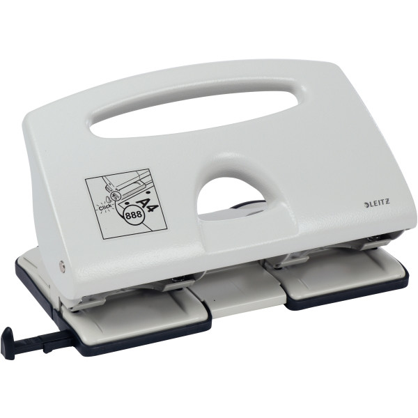 Perforateur 4 trous Leitz 40 feuilles gris