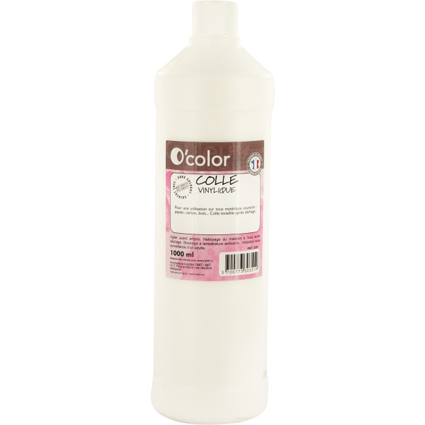 Flacon de colle 1L blanche vinylique