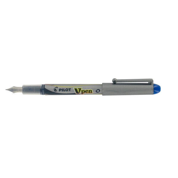 Stylo plume jetable V-Pen bleu