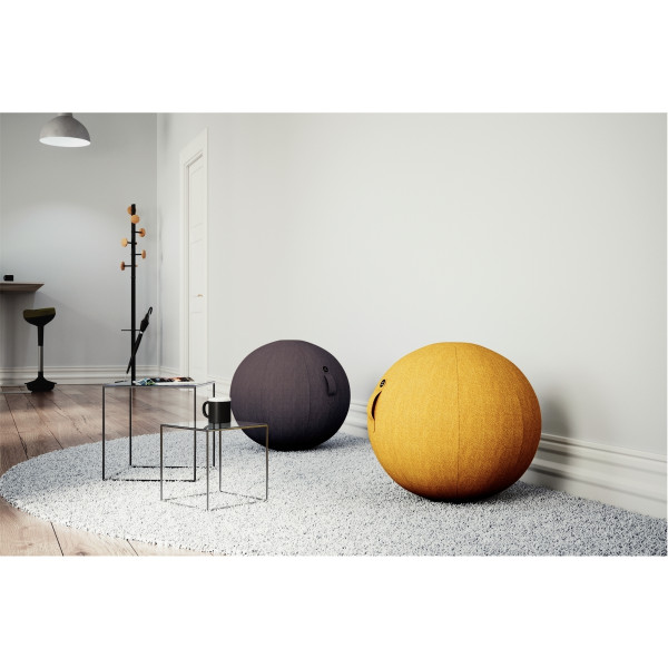 Ballon d'assise ergonomique jaune safran
