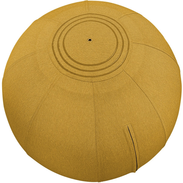 Ballon d'assise ergonomique jaune safran
