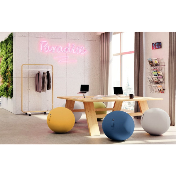 Ballon d'assise ergonomique jaune safran