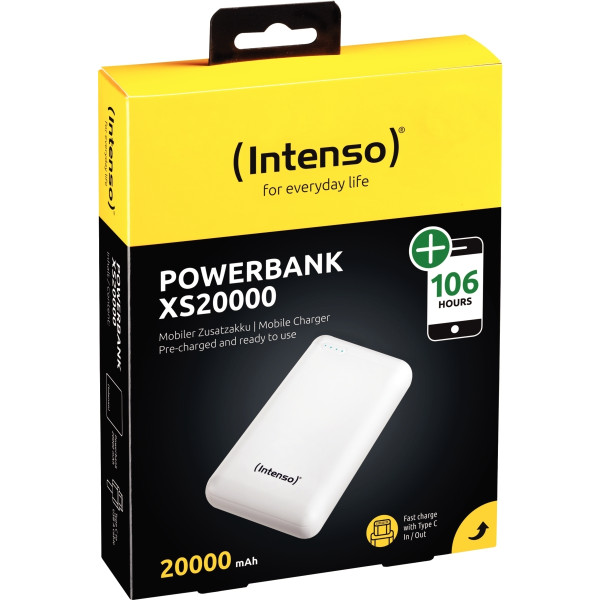 Batterie de secours Intenso XS 20000 mah blanche