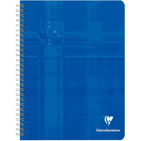 Reliure intégrale 100 pages CLAIREFONTAINE, format 17x22 cm, seyès, papier 90g