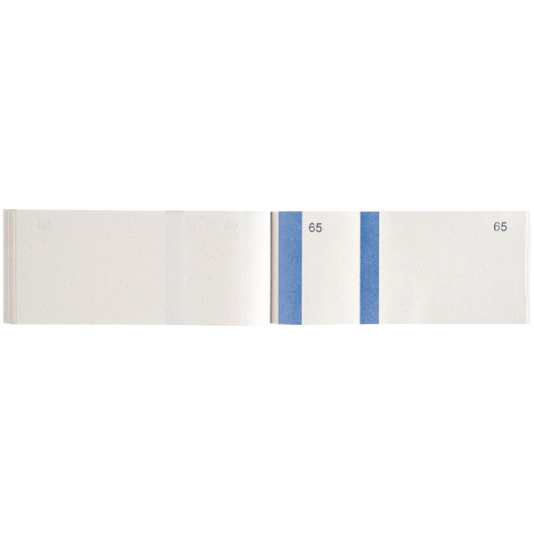 Lot de 10 blocs numérotés à souches 1 souche, coloris bleu