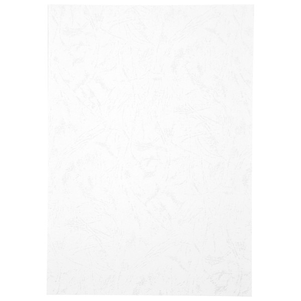 Paquet de 100 couvertures grain cuir brillant blanc