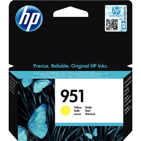 HP 951 cartouche d’encre jaune authentique (CN052AE)