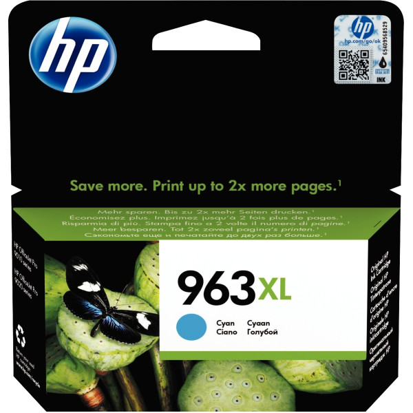 HP 963XL cartouche d'encre cyan grande capacité authentique (3JA27AE)