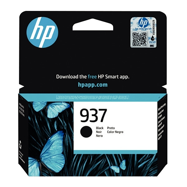 HP 937 cartouche d'encre noir authentique (4S6W5NE)