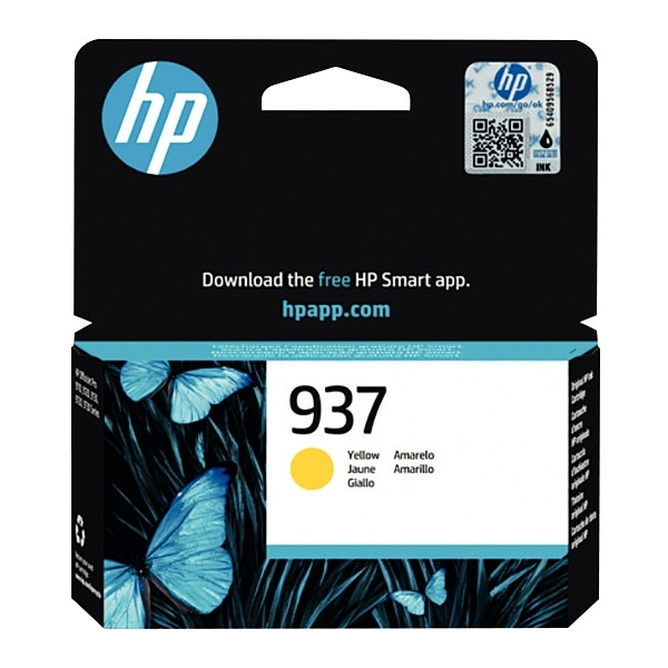 HP 937 cartouche d'encre jaune authentique (4S6W4NE)
