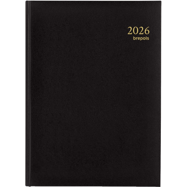 Agenda journalier euro 14,8x21cm noir