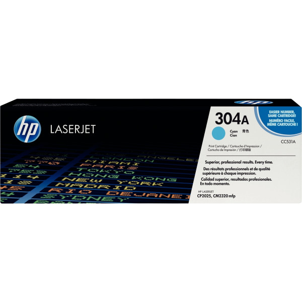 HP 304A toner cyan authentique (CC531A)