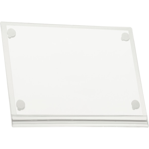 Sachet de 5 pochettes d'affichage étanches adhésives transparentes A4